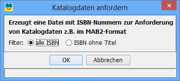 Katalogdaten-Anforderung Katalogdaten-Anforderung