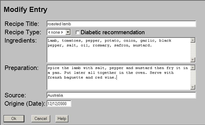 New recipe