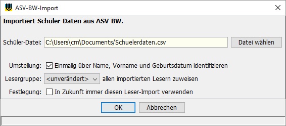 ASV-BW-Import ASV-BW-Import