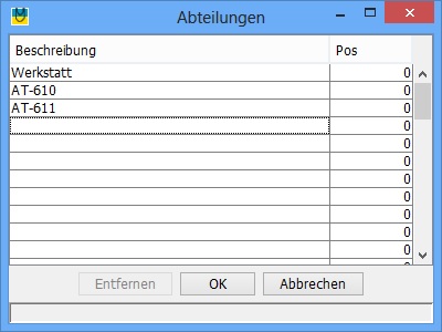 Abteilungs-Verwaltung