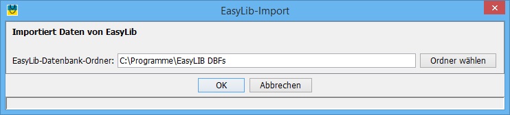 Datenimport von EasyLib