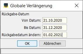 Globale Verlngerung